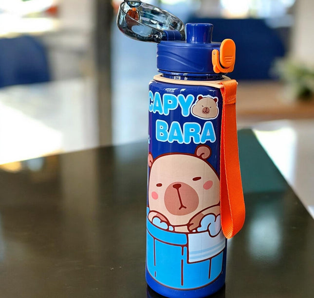 Botella Capibara Decorada Colores