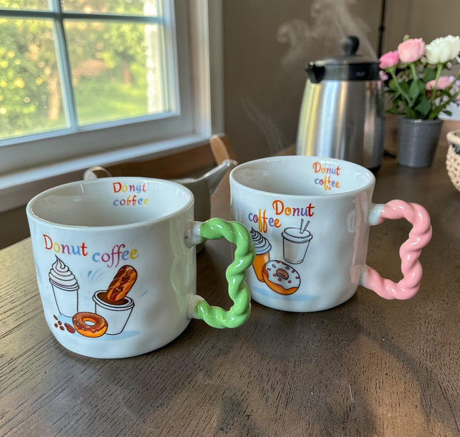 3 Taza Mango Corazon Colores $32 c/u