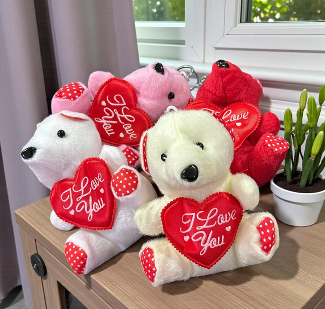 12 Llaveros Ositos "Te Amo" Colores $24 c/u