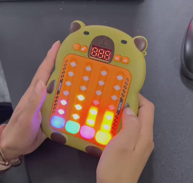 Capibara Pop It con Luz y Sonido