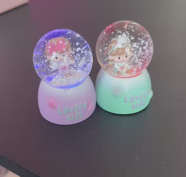 Bola de Cristal Mini Hermosa con Luz