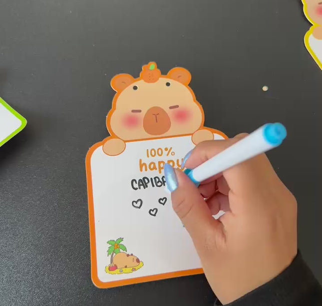 20 Pizarrones CH Capibaras con Marcador $5.34 c/u