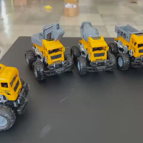 3 Carritos Friccion de Construccion de Juguete $43 c/u