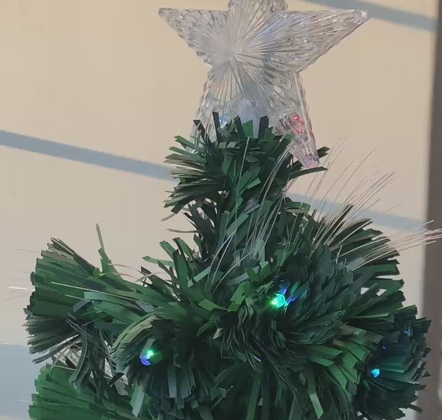 Arbol de Navidad con luces Fibra y estrella incluidad 90cm