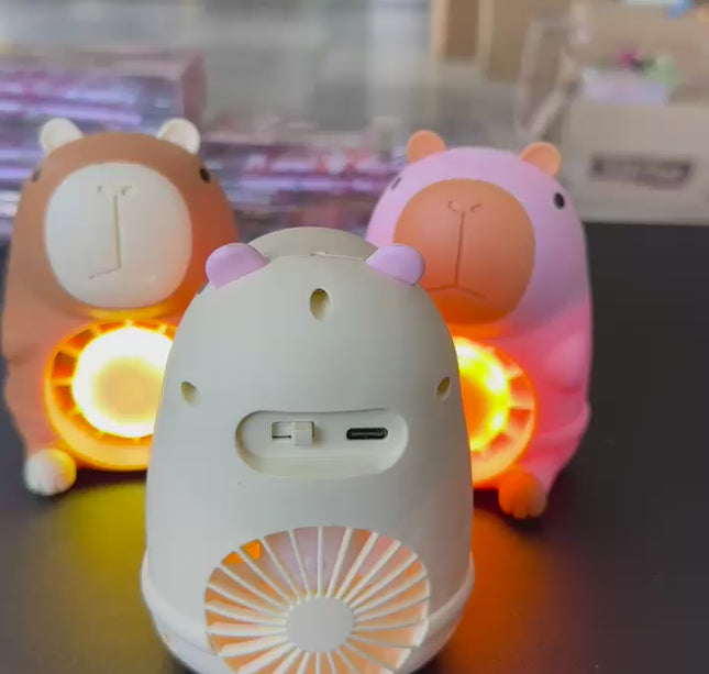 Capibara Ventilador Lampara