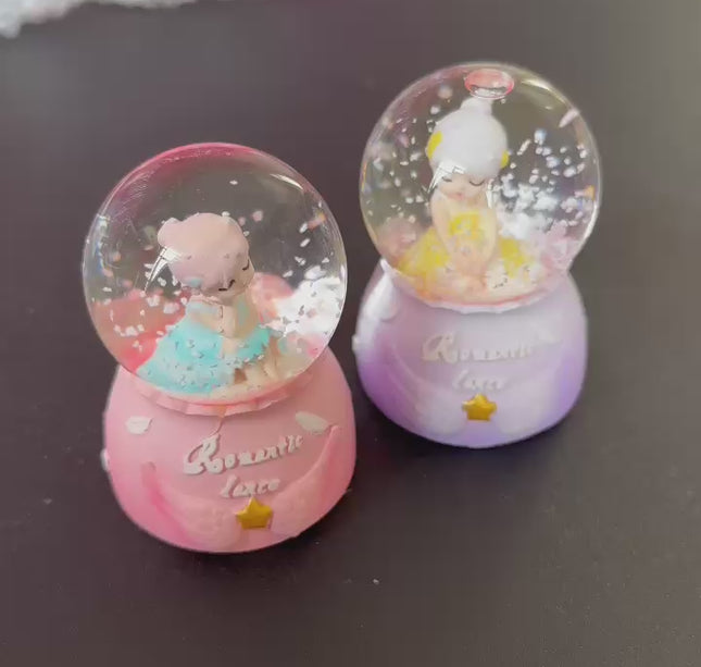 Mini Bola de Nieve Alitas con Luz