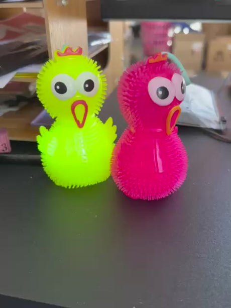 12 Squishie Pollo Colores con Luces $19 c/u