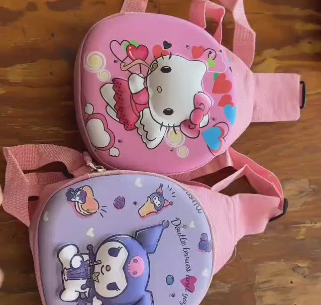 Mochila Sanrio Diseño 3D Cruzada con Luces