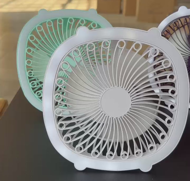 Ventilador de Tocador con Luz Led