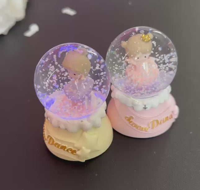 Bola de Cristal Mini Bailarina con Luz